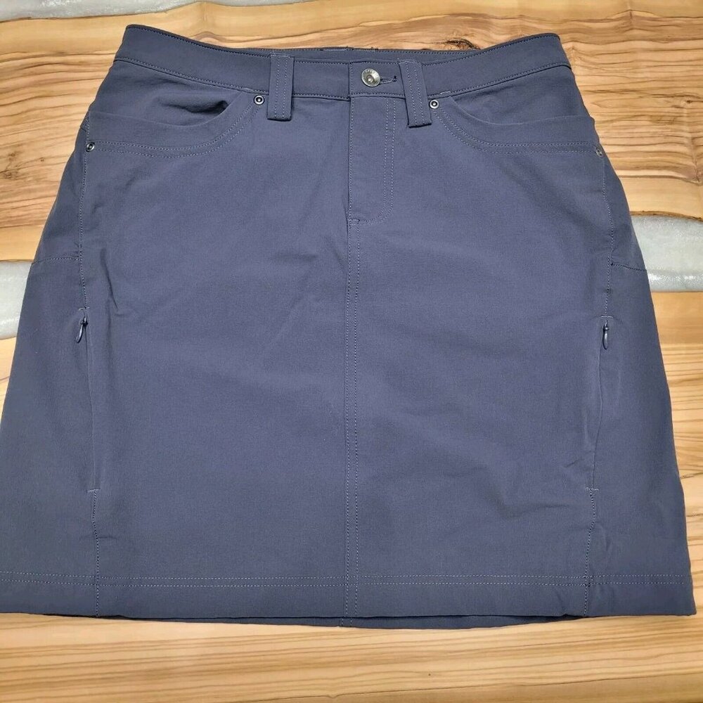 Duluth Trading Co Flexpedition Skirt Hiking Outdoor Sz 8 Dark Gray